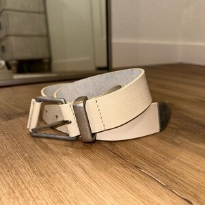 We The Free Cream Belt with Silver Buckle